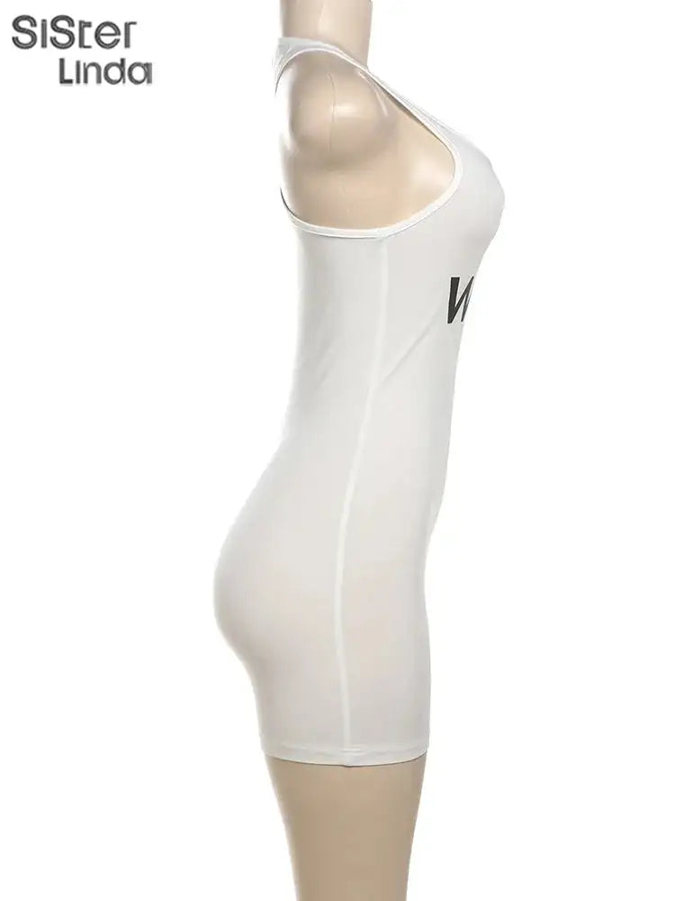 Authentic Casual Women's Jumpsuit Shorts Popular In Summer 2024 Suspender Low Cut And Backless Sleeveless Top Paired With Shorts