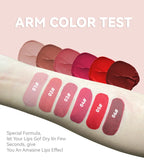 Matte Liquid Lipstick 6 Colors Long Lasting Lip Ink Lip Tint Non-stick Cup Nude Lip Gloss Waterproof Cosmetics Make Up
