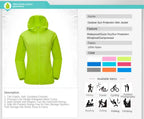 Camping Waterproof Jacket Men Women Windbreaker Men Raincoat Rain Jacket Men Waterproof Hiking Climbing Clothes Sun Protection
