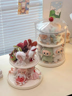 Labubu Rotating Display Box, Transparent Acrylic, Plush Doll Hand-Made Dust-Proof Labubu Pendant Storage Box. Lootquake LLC