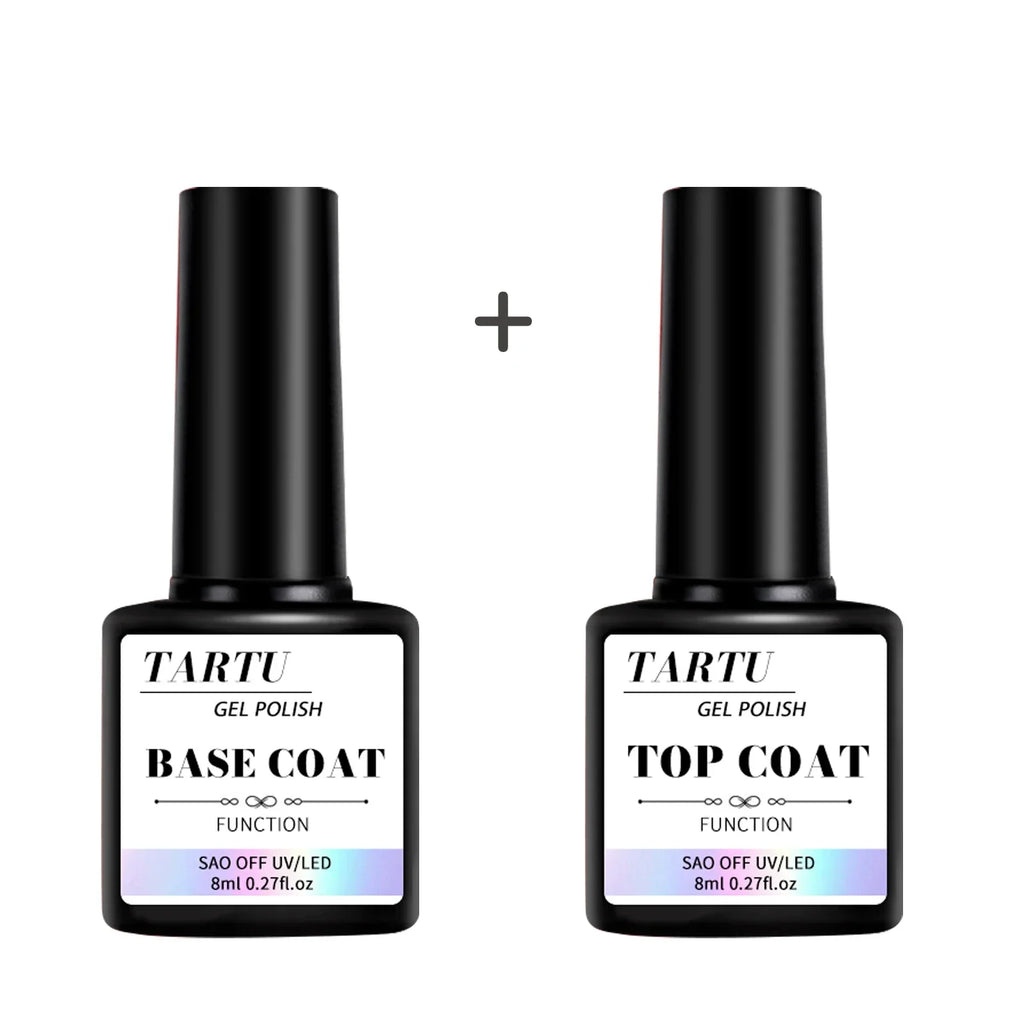 1pc/2pcs/3pcs 8Ml Functional Gel Nail Art Set with Base Coat and Diamond Top Coat,Matte Top ,Soak Off  for Nail Art Design Tool Lootquake LLC