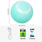 Smart Cat Rolling Ball Toys Rechargeable Cat Toys Ball Motion Ball Self-moving Kitten Toys for Indoor Interactive Playing Smart Interactive Cat Ball USB Rechargeable Automatic Bouncing Ball for Indoor Kittens Stevvex