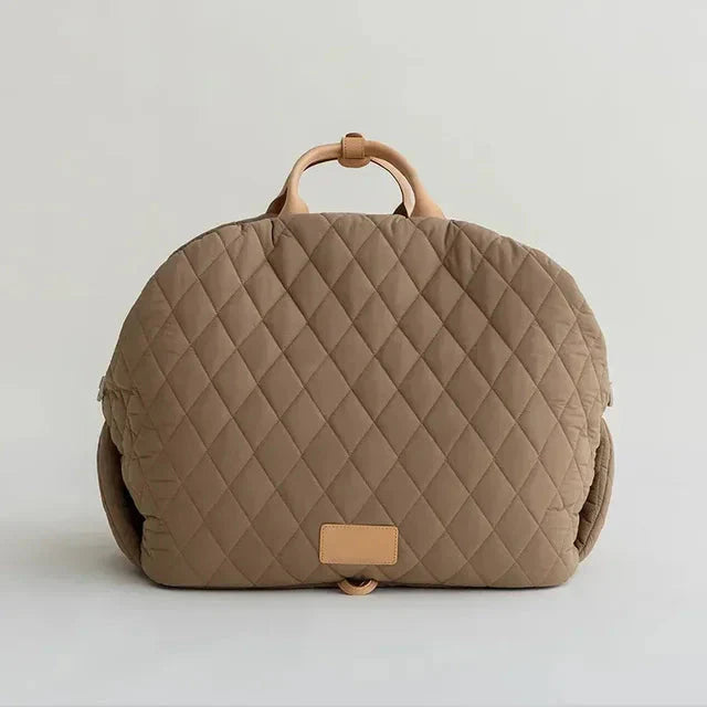 The Verona Luxe Carrier - Quilted Designer Pet Tote Fashioned Furbabies