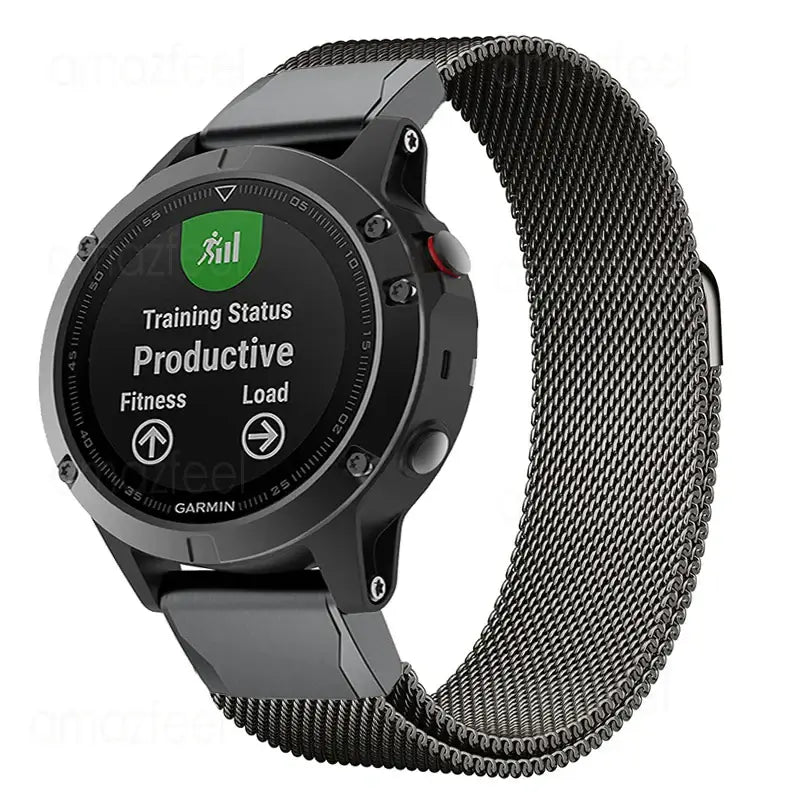 Garmin Stainless Steel Magnetic Strap - Durable QuickFit Band - SJB-DIAMOND ELITES