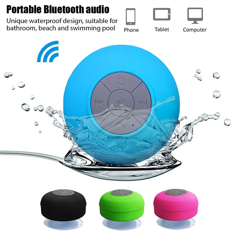 Wireless Bluetooth Speaker Audio Waterproof Easy-Access Control Buttons Music Player for Office Car Home Shower Lootquake LLC