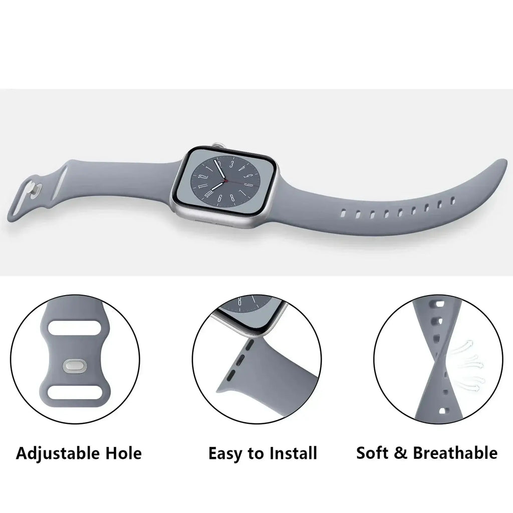 Apple Watch Silicone Band - Soft Flexible Stylish Strap - SJB-DIAMOND ELITES