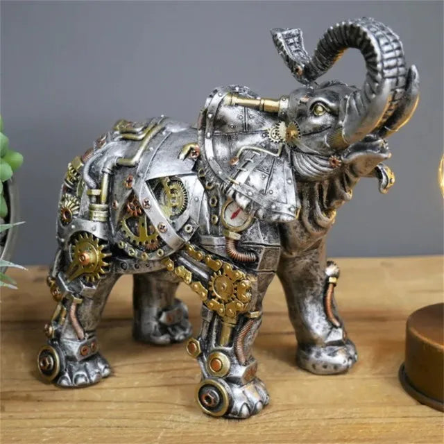 Steampunks Style Animal Sculpture Mechanical Animal Ornament Decoration Heavy Industry Decoration Resin Mechanical Decoration Lootquake LLC