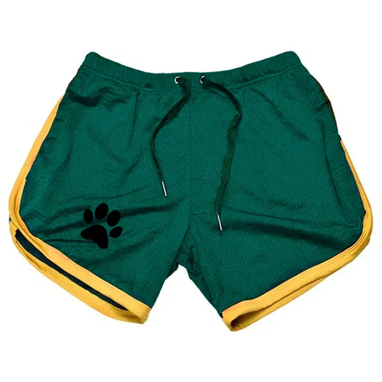 Summer fitness shorts Loose running shorts Men's jogging sports Breathable mesh shorts Thin trend men's three-quarter pants