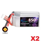 1/2/3PCS TERANTY 3S 11.4V Lipo Battery 850mAh 100C HV With XT30 T XT60 Plug For RC FPV Drone Quadcopter Helicopter Airplane
