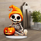2D Acrylic Spooky Ghost & Pumpkin Hanging Decor | Halloween Swaying Ornaments for Window, Porch, Party Home Decoration Gift Set Lootquake LLC