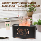 Map Humidifier Colorful Gradient Flame Aroma Diffuser Home Hotel Desktop USB Air Humidification Lootquake LLC