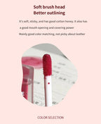 HERORANGE Light Glass-Like Lip Lacquer - Mirror Shine, Hydrating Formula; Smudge-Proof, Long-Wear, and Skin-Brightening Lootquake LLC