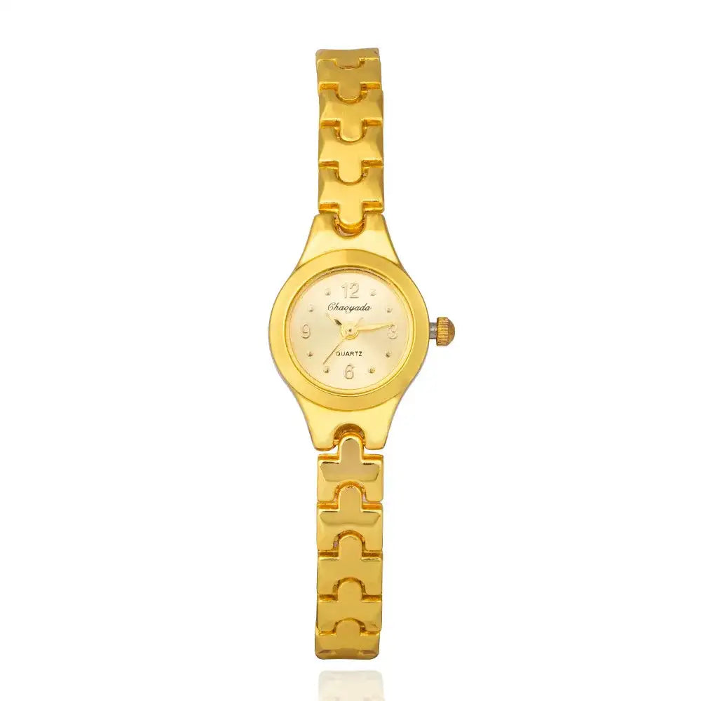 Luxury Women Watch Rhinestone Gold Bracelet High Quality Classic Stainless Steel Watches Quartz Women Wristwatch Gift for Woman