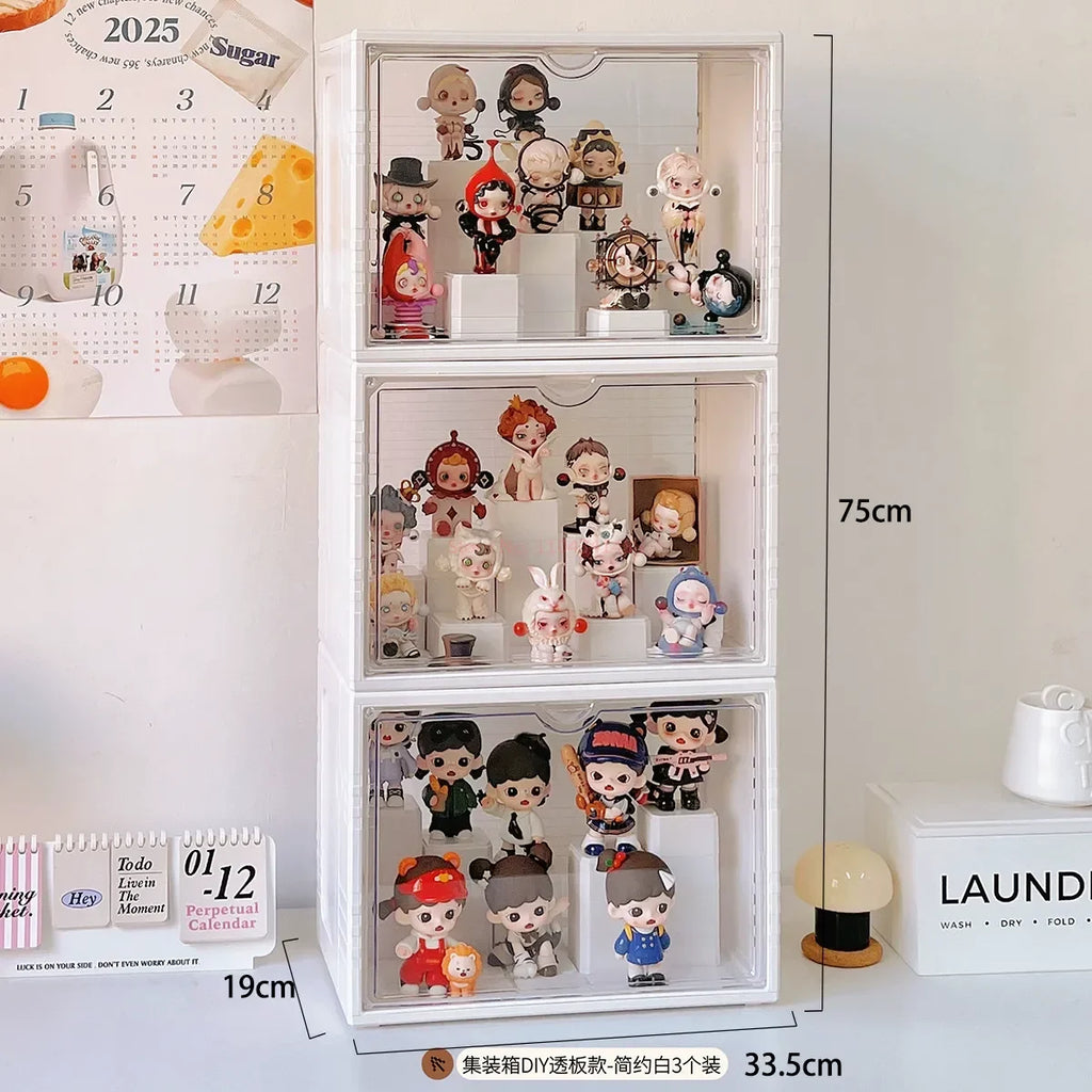 Labubu Display Box Cabinet Box Dustproof And Moisture-Proof Blind Box Toy Doll Display Stand Transparent Acrylic Storage Box Lootquake LLC
