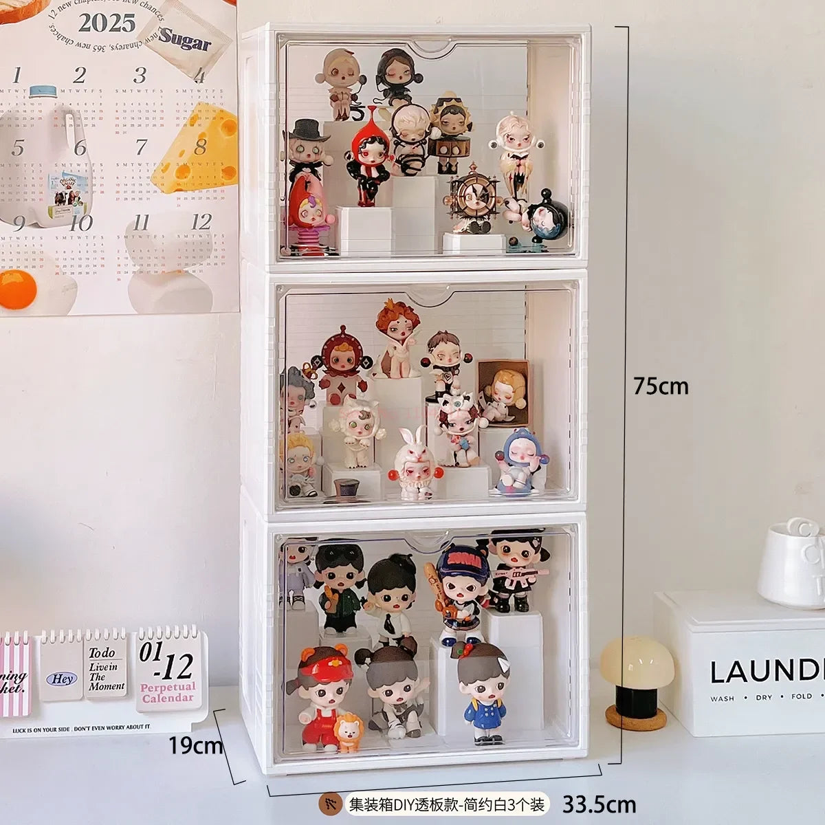 Labubu Display Box Cabinet Box Dustproof And Moisture-Proof Blind Box Toy Doll Display Stand Transparent Acrylic Storage Box Lootquake LLC