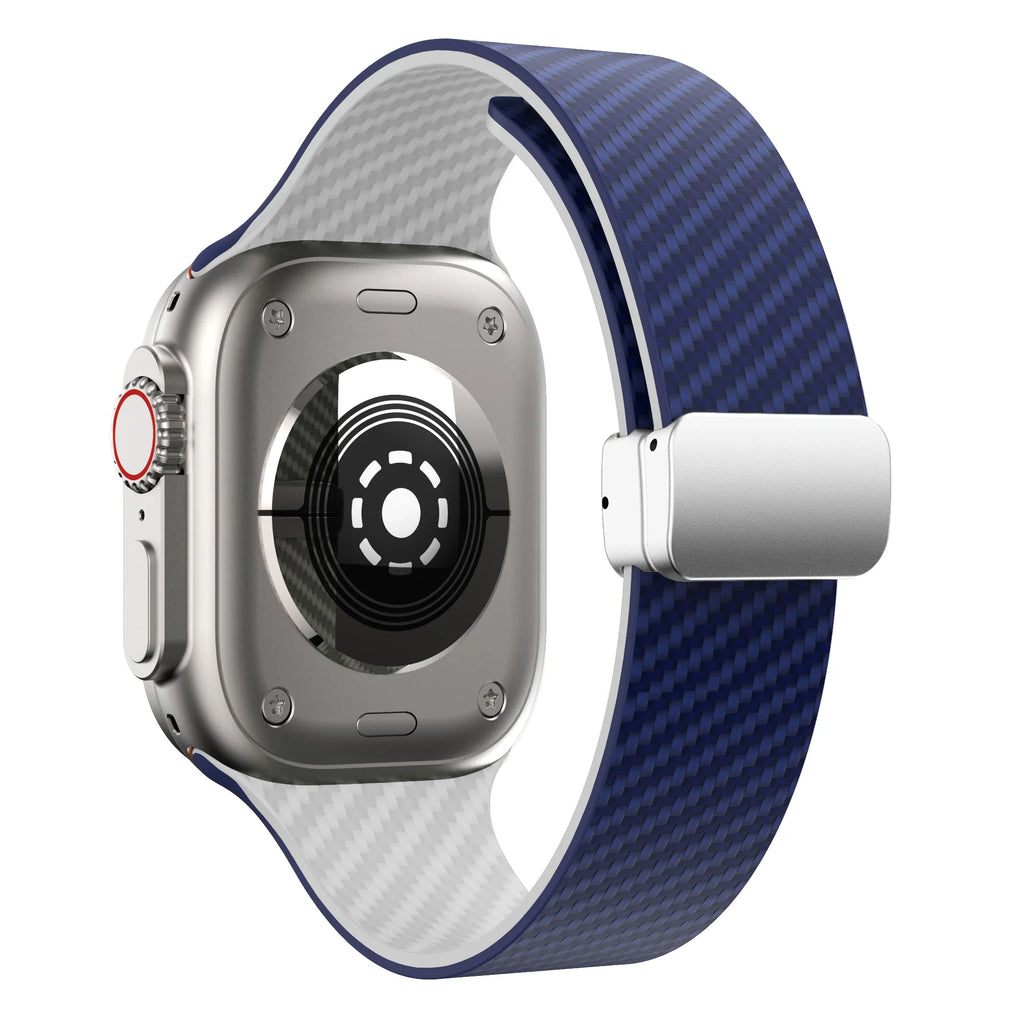 Apple Watch Silicone Strap - Magnetic Buckle, Durable Design