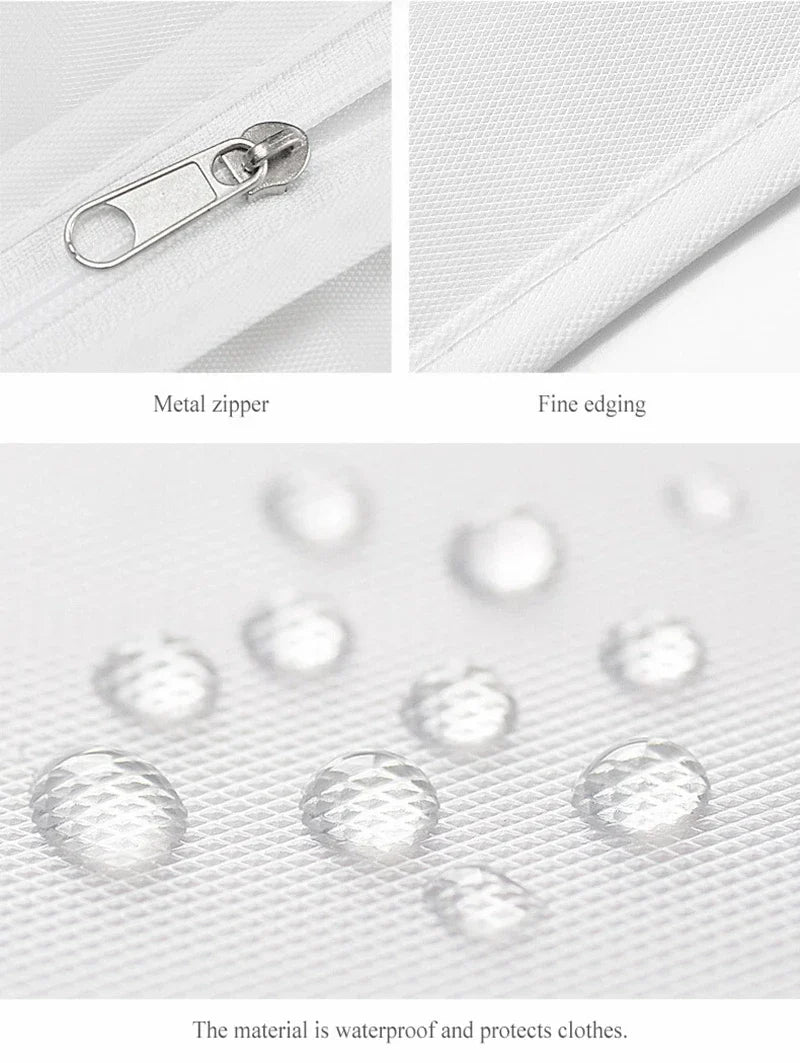 Clothes Dust Cover Plastic Waterproof Transparent Clothing Covers Home Storage Bag Clothing Hanging Garment Bag Wardrobe Storage Lootquake LLC