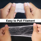 Halloween Decorations Artificial Spider Web Stretchy Cobweb Scary Party Halloween Decoration for Bar Haunted House Scene Props Lootquake LLC