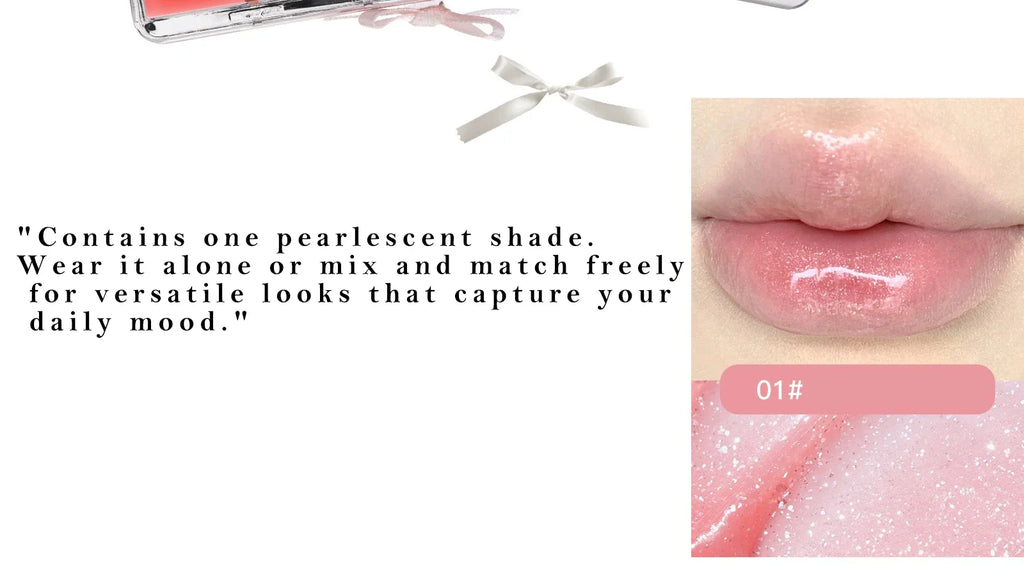 FLORTTE 10-Color Lip Palette Lip Gloss and Lipstick Glossy Moisturizing Pigmented Multifunctional Easy to Apply Lootquake LLC