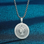 Mens Ancient Greek God Spartan Warrior Pendant Gladiator Necklace Women Mythology Spartan Helmet Charm Neck Chain Amulet Jewelry