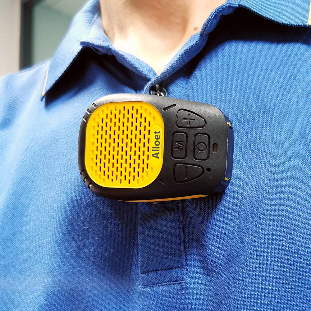 Wearable Bluetooth-Compatible5.3 Speaker with Strap Magnetic Clip-On Wireless Portable Speakers Small Speaker for Cycling/Hiking Lootquake LLC