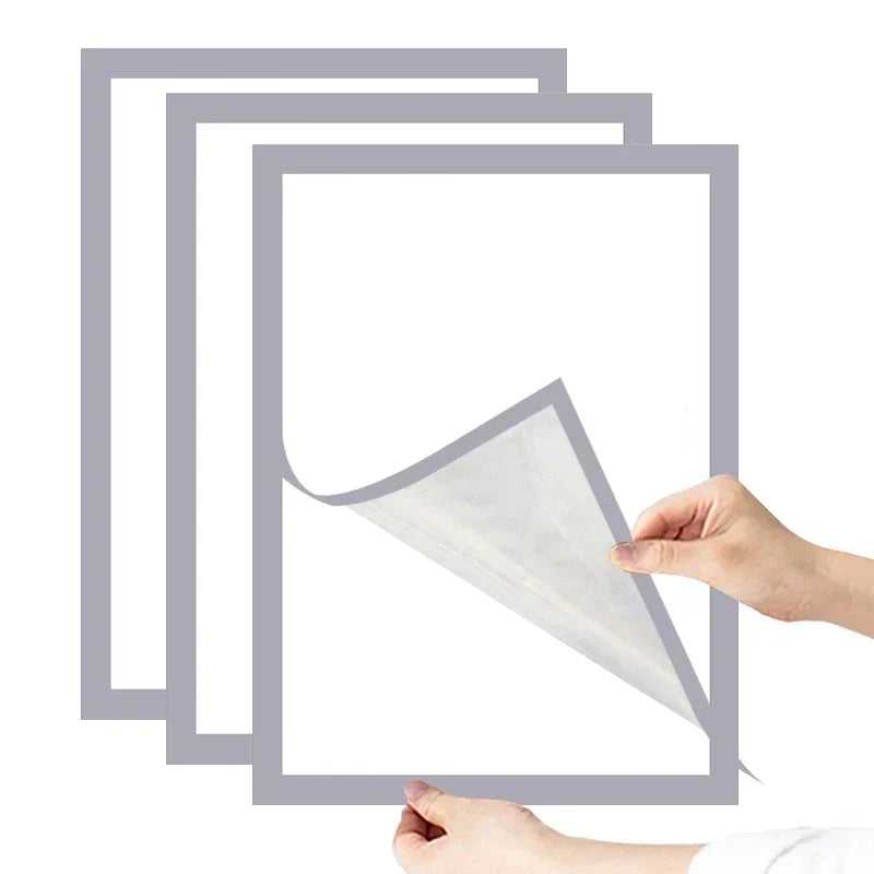 A4/A5/A6 Black Magnetic Photo Frame Publicity Column Advertising Column Self Adhesive Soft Poster Frame Certificate Folder Lootquake LLC