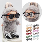 Labubu 6.5cm Transparent Plastic Glasses for 1/8 1/6 1/3 1/4 BJD for Labubu MSD SD Plush for EXO Doll Sunglasses Lootquake LLC