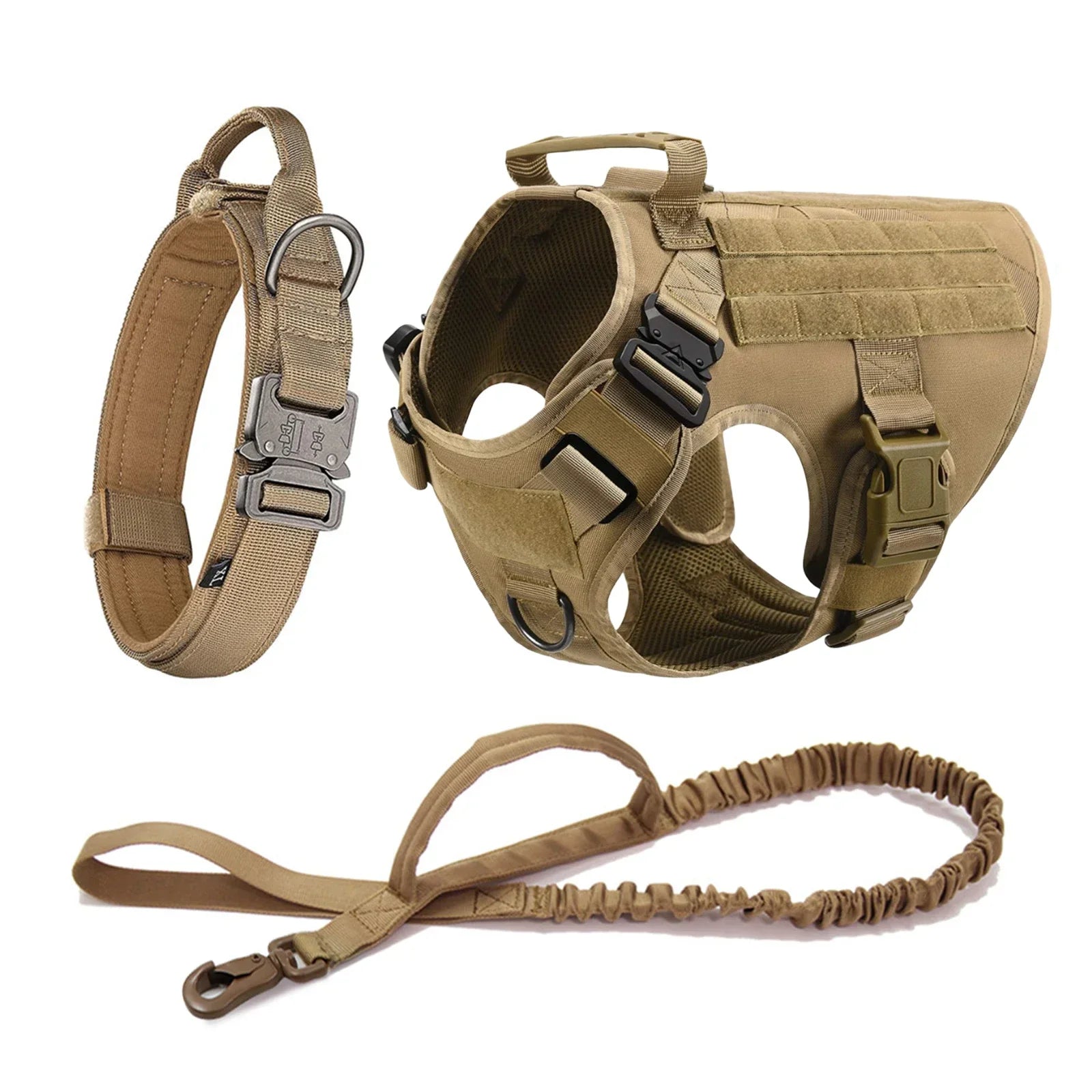 Ultimate Explorer Tactical Dog Harness & Leash Set Fashioned Furbabies