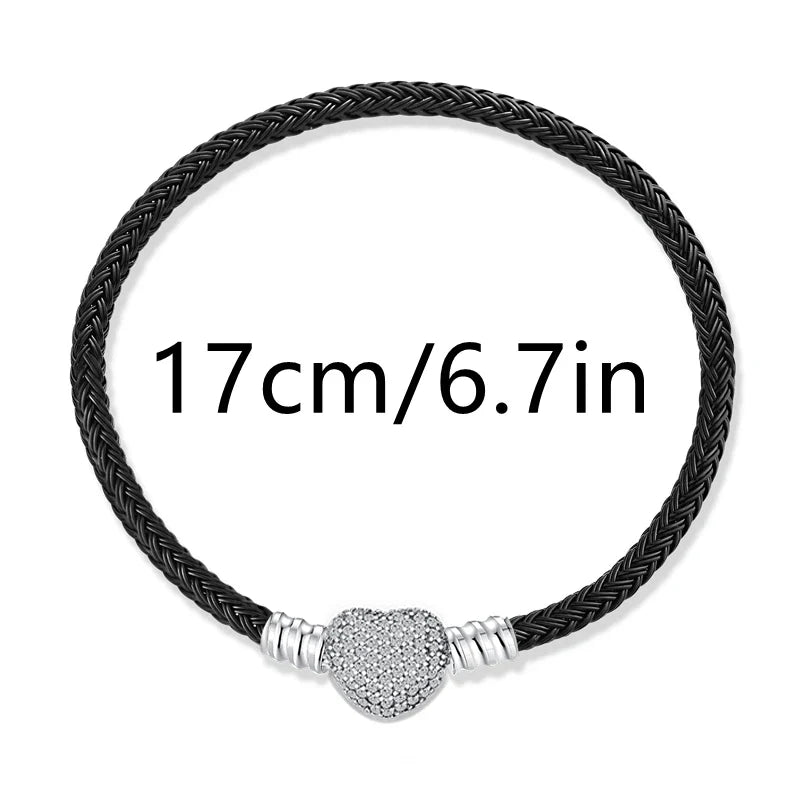 925 Silver Valentine's Day Snake Year Series Pendant Suitable for 925 Sterling Silver Original Women's Bracelet DIY Jewelry Gift Lootquake LLC