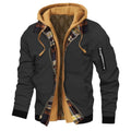 ChillGuard Men's Hooded Jacket - Stylish Two-in-One THRIXINE