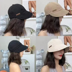 Women's Foldable Sunhat Summer Outdoor Beach Fisherman Hat Sunscreen UV Protection Cap Adjustable Cotton Wide Brim Bucket Caps