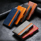 Luxury Leather Case For iPhone 13 11 12 14 Pro Max Mini Wallet Pocket Flip Case Cover Vintage Luxury Genuine Leather Fashion Business Classic Flip Case For Men Stevvex