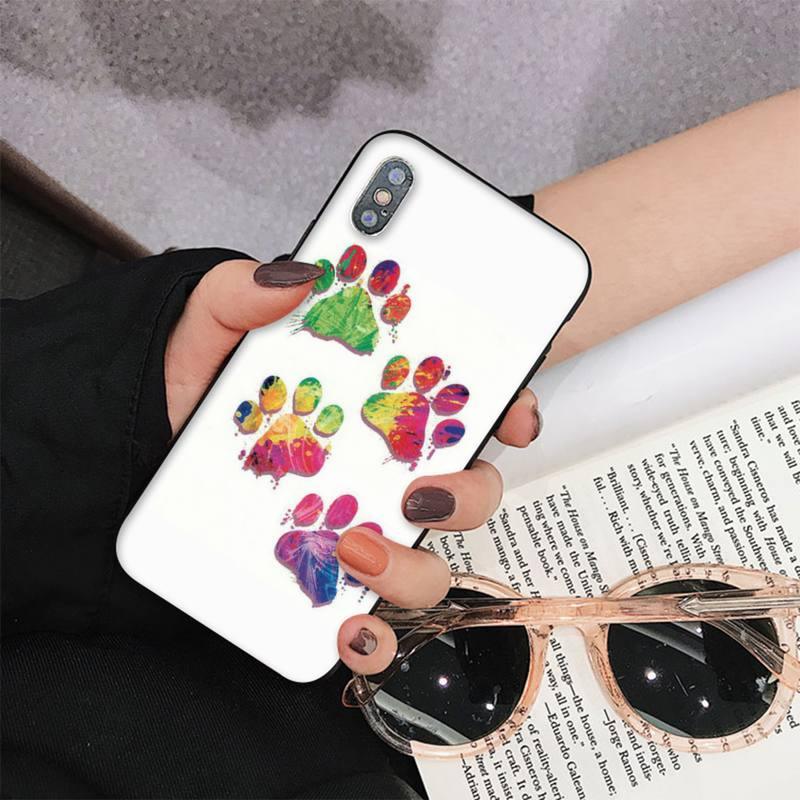 Dog Paw Phone Case For Iphone 11 12 13 Mini Pro Max 8 7 6 6s Plus X 5 S Se 2020 Xr Xs 10 Case Paw Print Heart Pet Lovers Stevvex