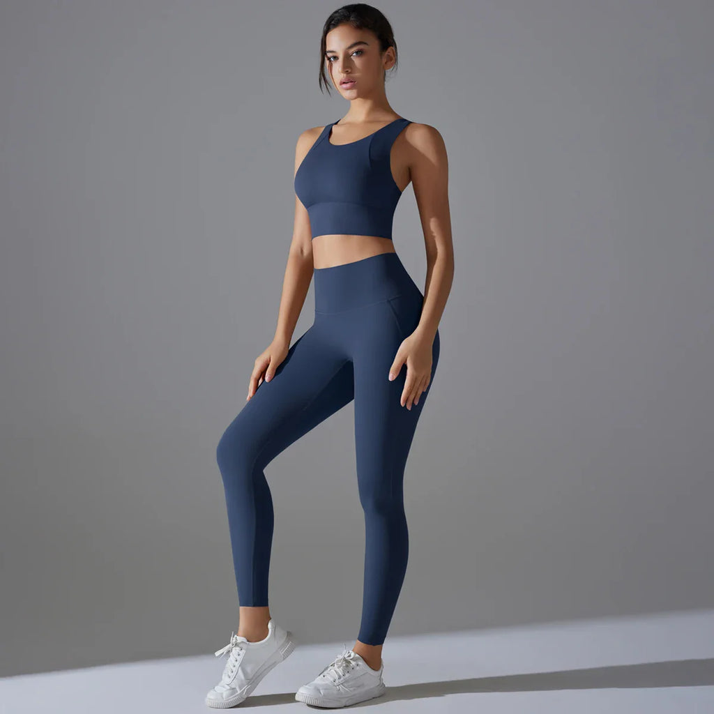 Women's tracksuit Sports Bra and Running Pants THRIXINE