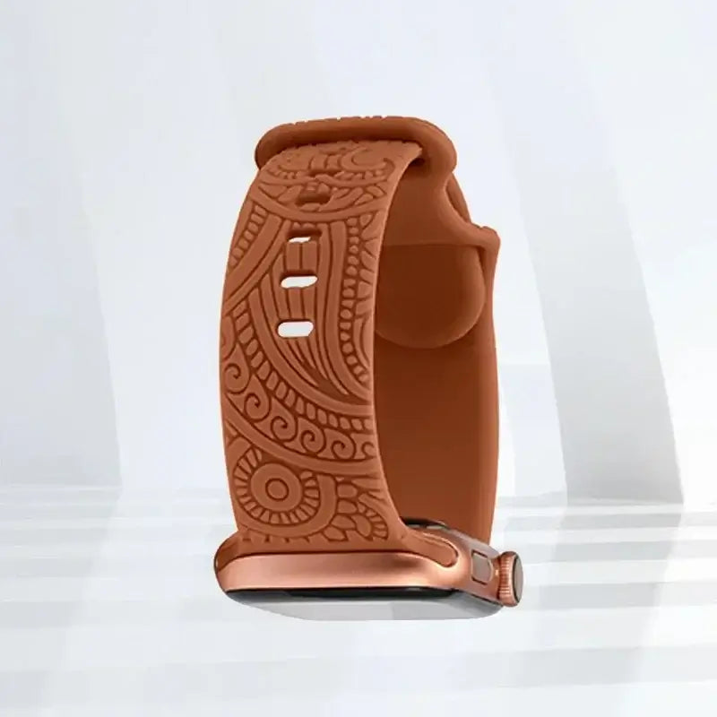 Apple Watch Silicone Strap - Stylish, Engraved Design - SJB-DIAMOND ELITES