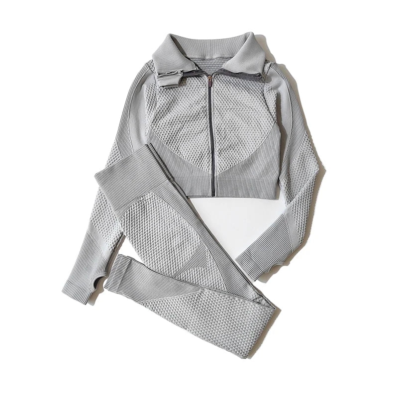 FlexFit Seamless Yoga Set: Comfy, Stylish, Versatile THRIXINE