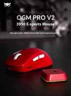 Waizowl OGM Pro V2 Hades Gaming Mouse Customize Wireless Three-Mode Paw3950 30000dpi Lightweight Gaming Mouse E-sports Ergonomic Lootquake LLC