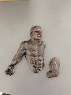 Home Decor Wall Art Wall Man Sculpture Statue Living Room Wall Decoration Resin Handicraft Pendant Home Accessories