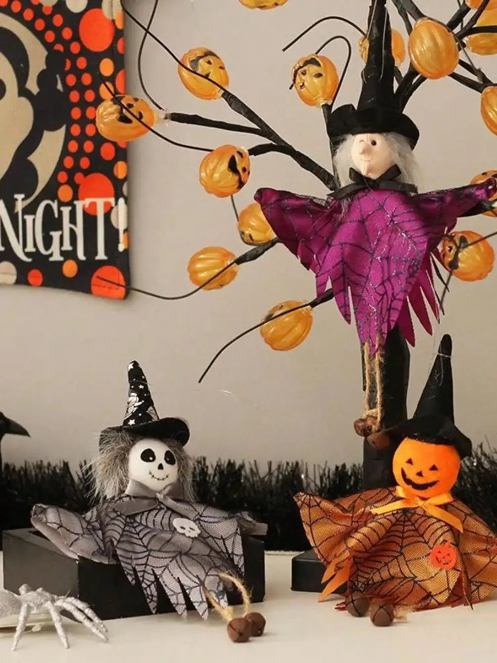 Halloween Figurine Pendant Home Garden Yard Hanging Pendant for Halloween Party Decoration Room Decoration Day of the Dead Decor Lootquake LLC