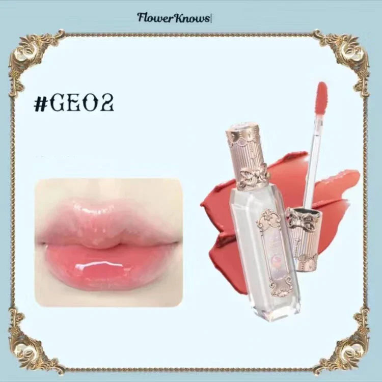 Flower Knows Lipstick Swan Ballet Lip Gloss Mirror Moisturizing Long-lasting Lip Glaze Nostickcup Nourishing  3.5g Lootquake LLC
