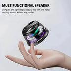 Outdoor Magnetic Bluetooth Speaker Wireless Portable Mini Travel Stereo Speaker with RGB Color Light and Phone Holder for IOS Lootquake LLC