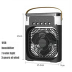 3 In 1 Fan AIr Conditioner Household Small Air Cooler LED Night Light Portable Humidifier Air Adjustment Fan Office Home Fan New Lootquake LLC