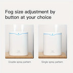 2000ml Air Humidifier Double spray Mist nozzle Cool Mist Large capacity Colorful Night Light usb H2O Air Diffuser Humidifier
