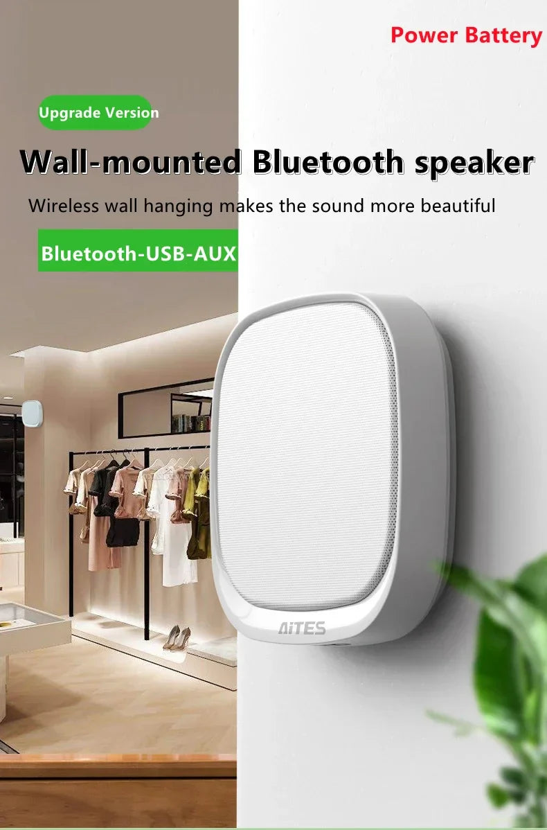 Shop Wall-mounted Bluetooth Speaker TWS Interconnection Built-in 4400 MAh Battery Boom Box Wireless 3D Surround Stereo Subwoofer Lootquake LLC