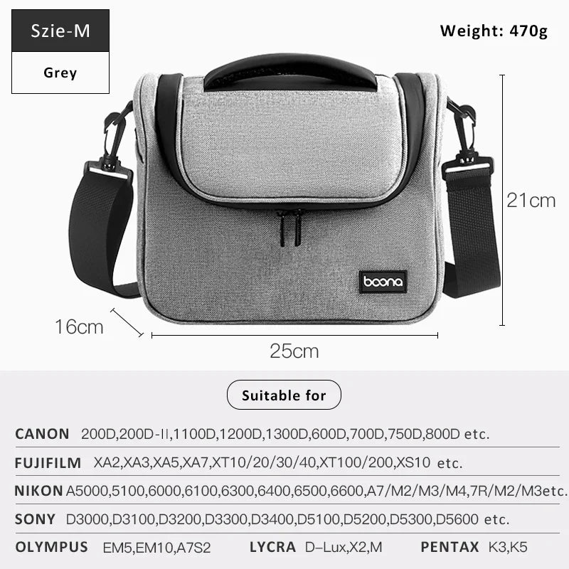 Digital SLR Shoulder Bags Waterproof  Camera Bag Lens Photography Bag for Canon Nikon Sony Micro Single Camera Sleeve Lootquake LLC