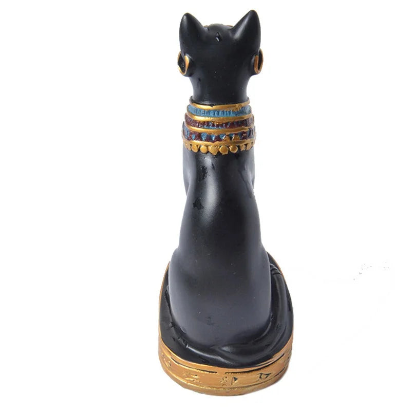 Cat Statue Ornament Egyptian  Figurine  Decoration Vintage  Goddess  Home Garden