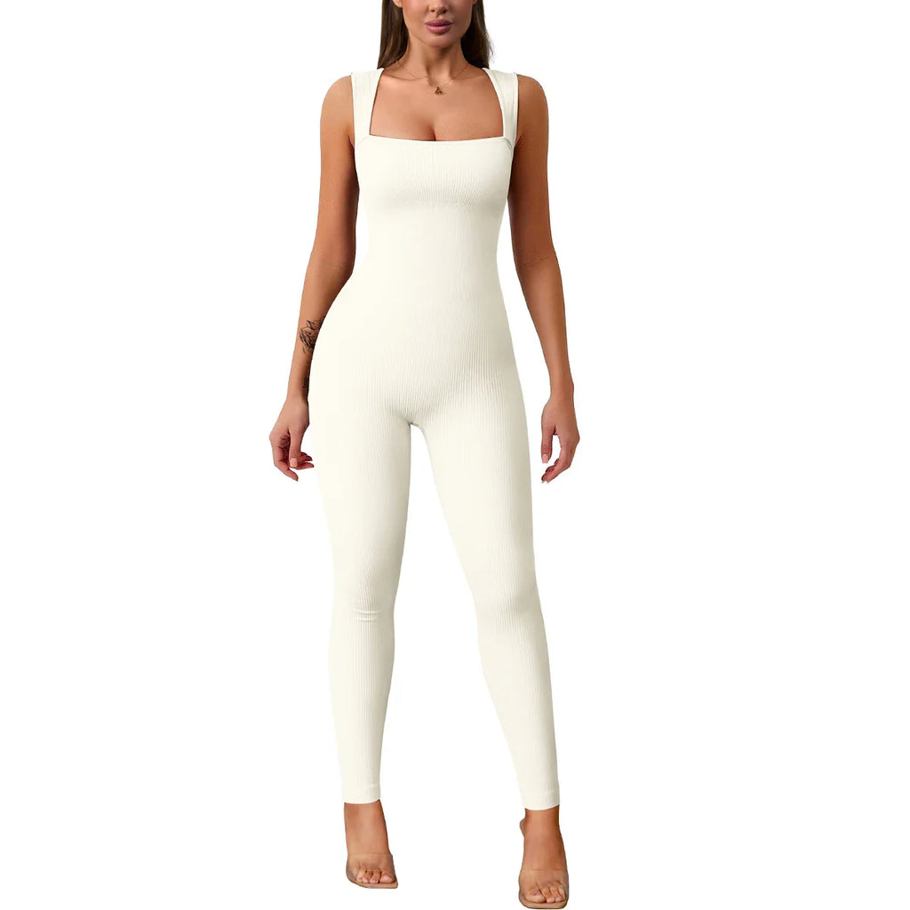FitFlex Diva: Sleek High Waist Sports Jumpsuit - SJB-DIAMOND ELITES