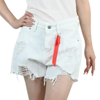 3pcs Women's High Waist Denim Shorts 2025 Summer Black Blue White Hot Pants Ripped Jeans Shorts Woman Short Trousers Streetwear