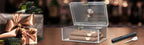 Scotte Cigar Case Humidors Acrylic Cigar Box Hygrometer Humidifier Hold 20 Cigars Include Cigar Cutters Cigar Punch Accessories Lootquake LLC