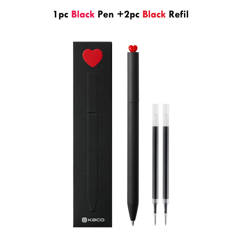 KACO Gel Pens Sets School Office Supplies for Kids 0.5mm High-capacity Heart / Star Sign Writing Gadgets Love Gift Cute Items Lootquake LLC